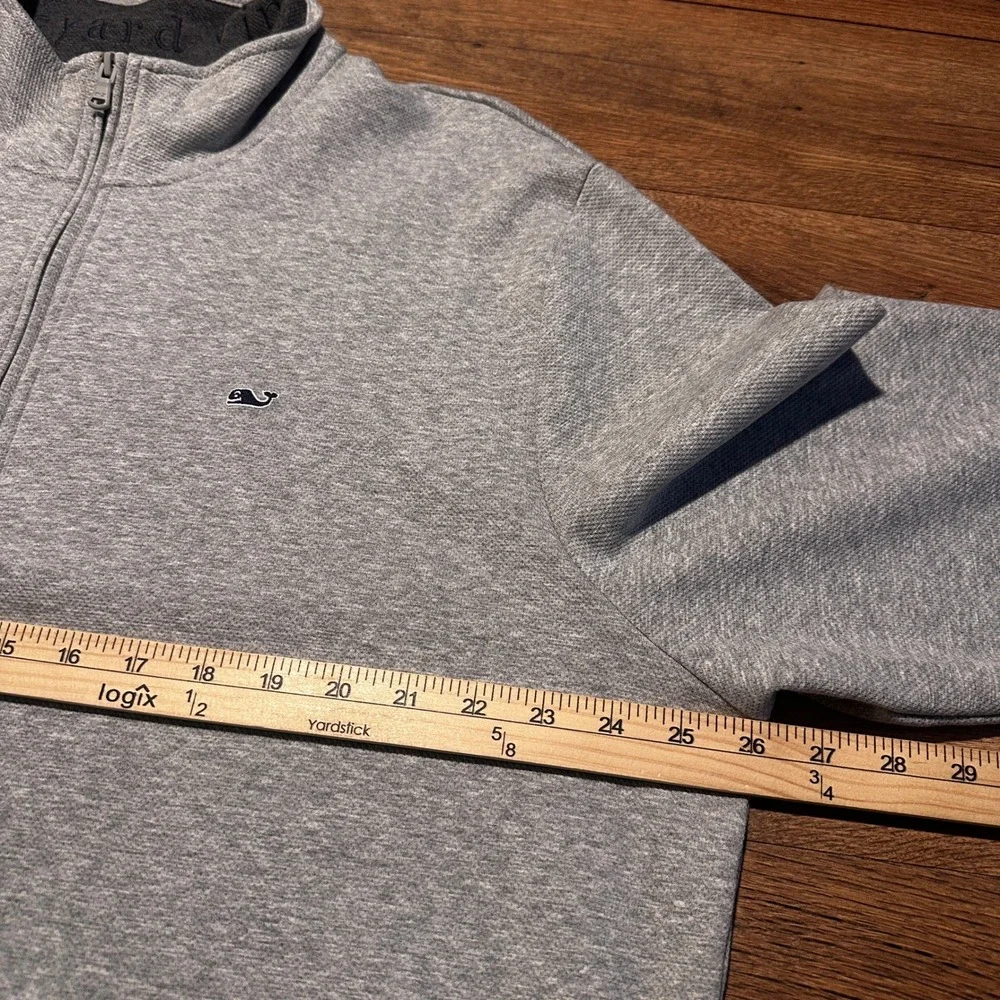 Vineyard Vines Gray Performance Quarter Zip Pullover Mens 2XL